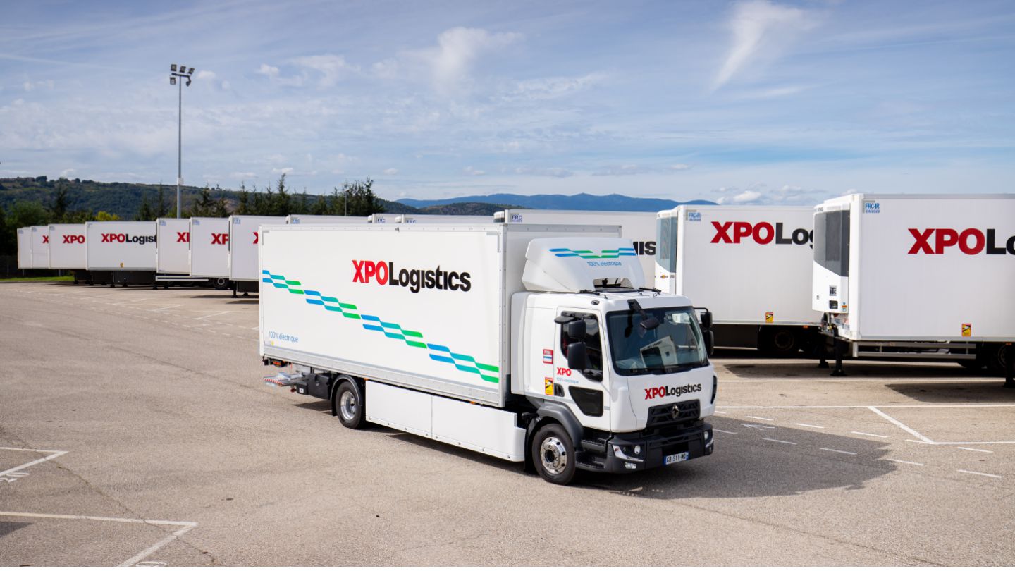 XPO EV truck in France