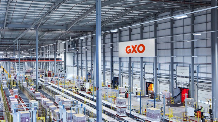 The inside of a GXO warehouse.